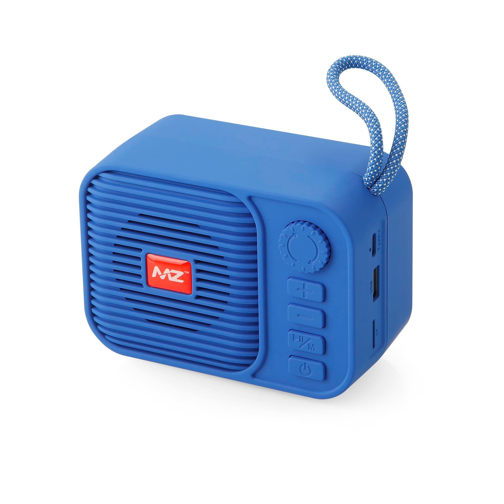 MZ M208 (Portable Bluetooth Speaker) Dynamic Thunder Sound with High Bass, 5W Power with 1200mAh Battery (Blue)