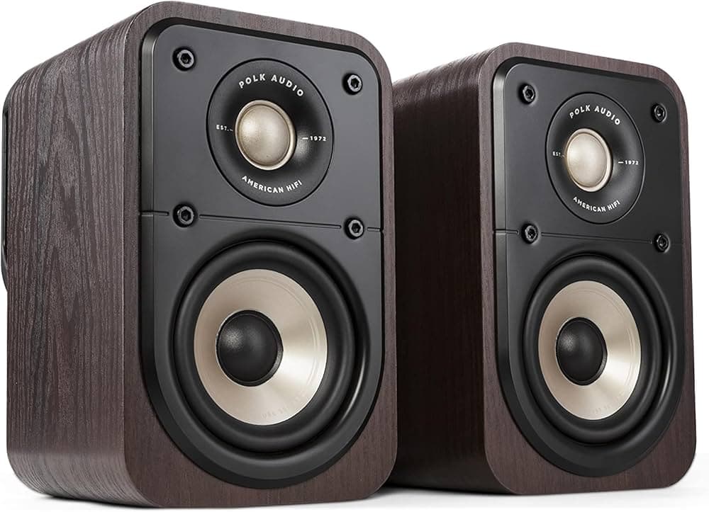 Polk Signature Elite ES10 Surround Loudspeaker - Hi-Res Audio Certified and Dolby Atmos & DTS:X Compatible, 1" Tweeter & 4" Woofer, Power Port Technol...