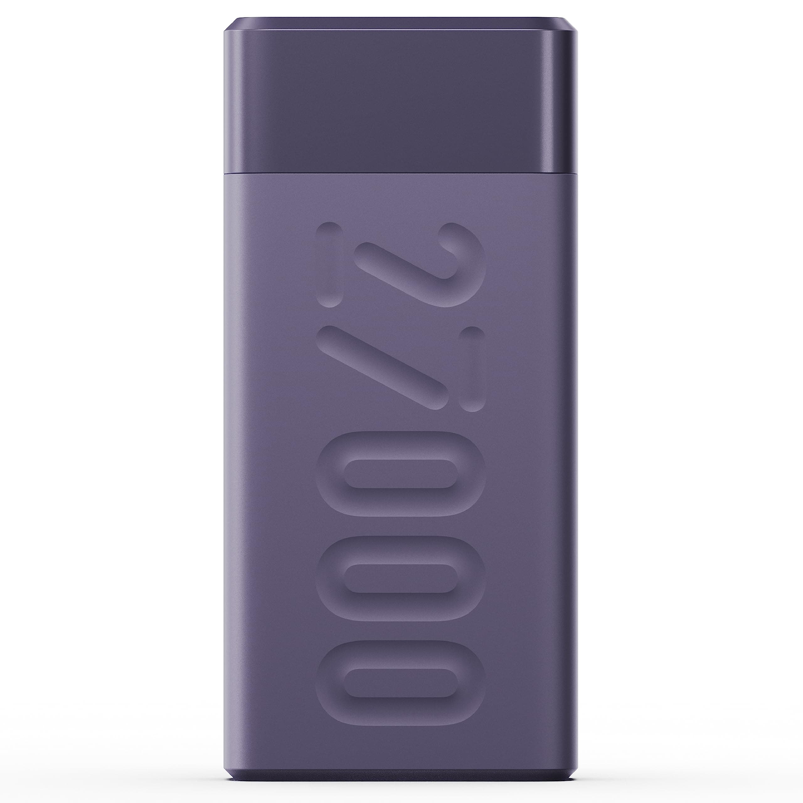 Ambrane 27000mAh Powerbank, 22.5W Fast Charging, Triple Output (2 USB & 1 Type C), PD, Quick Charge for iPhone, Android & Other Devices, Made in India...