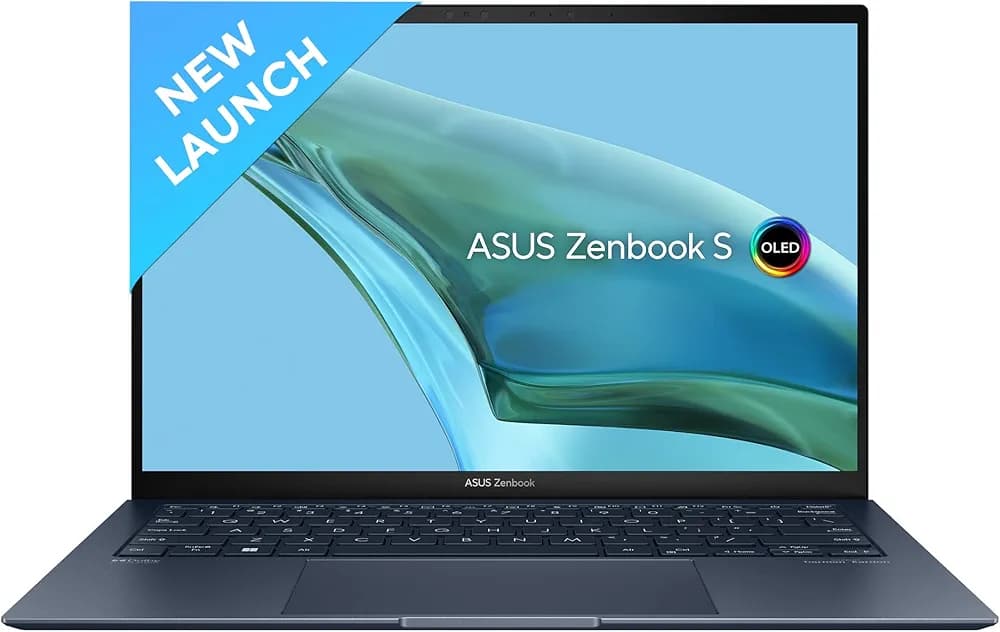ASUS Zenbook S 13 OLED (2023), 1kg Weight & 1cm Thin, Intel Core i7-1355U 13th Gen, 13.3 Inch 2.8K OLED, Thin & Light Laptop (16GB/1TB SSD/Iris Xe/Win 11/Office 2021/63WHrs/Blue), UX5304VA-NQ741WS