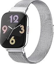 Zebronics Zeb-FIT5220CH Limited Edition Smart Fitness Watch,2.5D Curved Glass 4.4cm Square Display, Metal Body & Strap, SpO2/BP/HR Monitor, IP68 Water