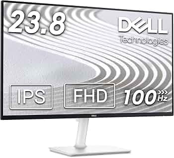 Dell-S2425H-Grey 60.47cm (23.8") FHD Monitor 1920x1080 at 100Hz, Built-In 5w Dual Speaker, Response Time: 4ms (Extreme), 99% sRGB (typical), Ficker Fr...