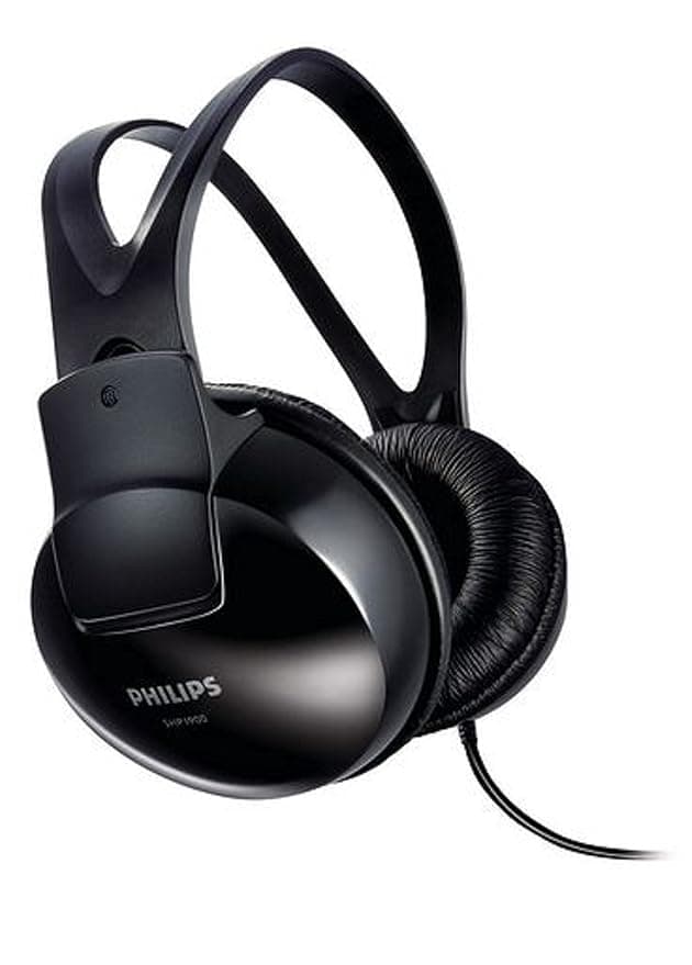Philips SHP1900/10 Over-Ear Stereo Headphones (Black) Over-Ear