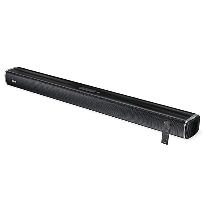 FINGERS Octane-WM65 Multimedia Sound Bar with Powerful 65 Watts, Mic Input, Bluetooth, USB, AUX, Optical, HDMI ARC, Coaxial, Customised EQ Modes, Wall Mountable & Remote Control