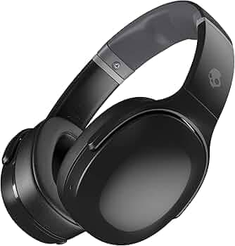 (Renewed) Skullcandy Crusher Evo Wireless Over-Ear-Headphone with Rapid Charge Personal Sound App and Built-in Tile Finding Technology with mic (Black)