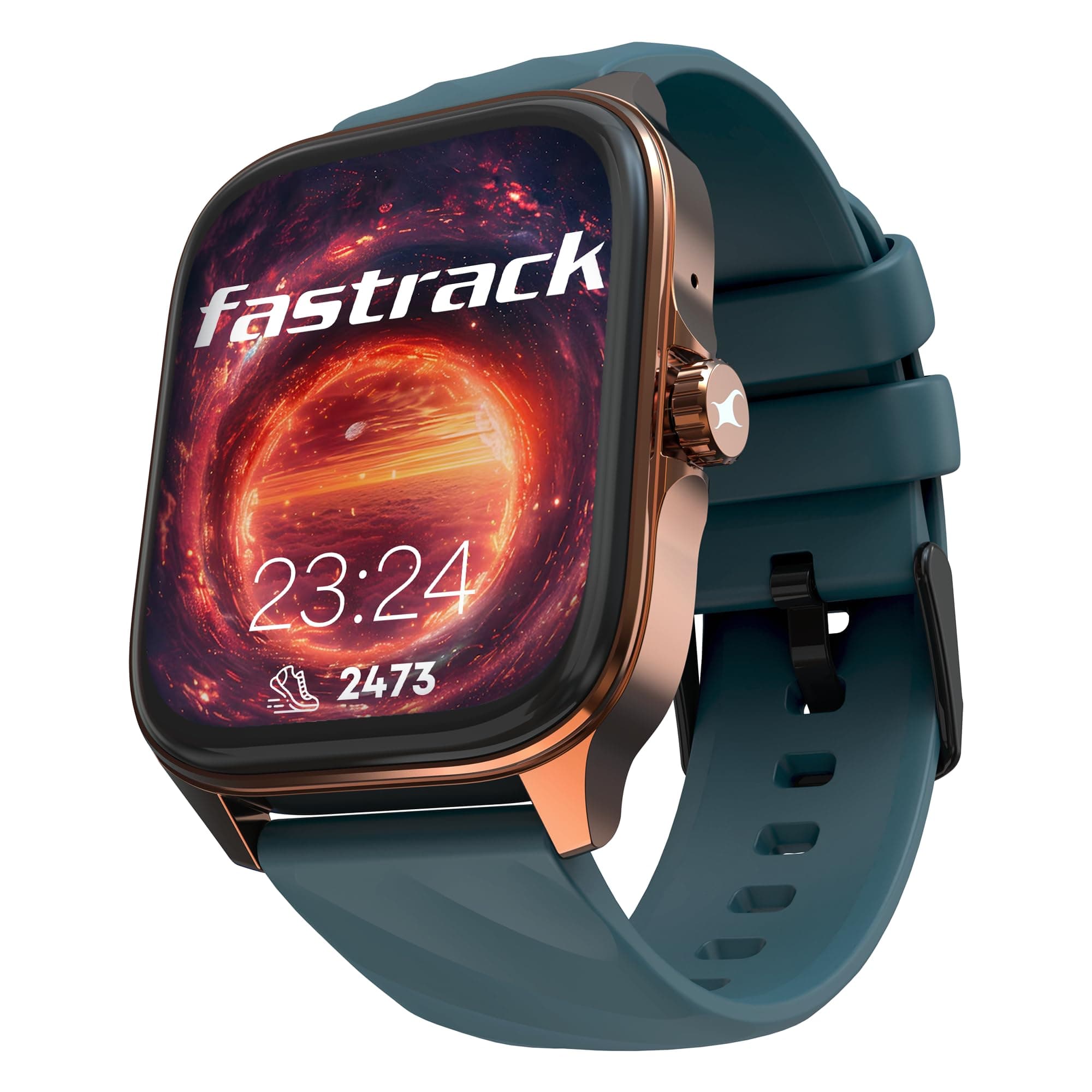 Fastrack New Astor FS1 PRO Smartwatch|Large Super AMOLED Display (1.97) AOD|NextGen Chipset lag Free & Fast Experience|Functional Crown|SingleSync BT ...