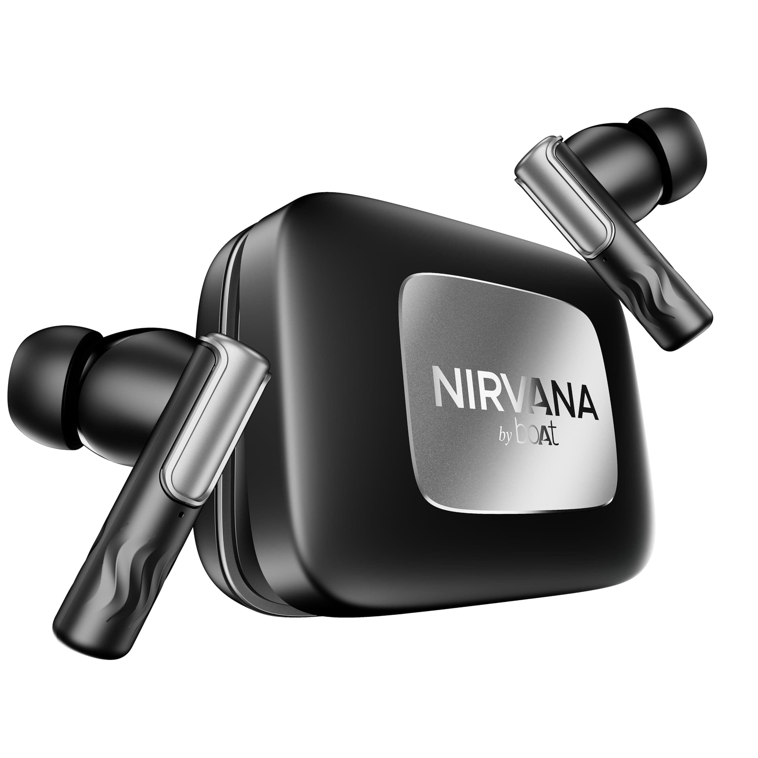 boAt Nirvana Ivy Pro (2025 Launch), Dolby Atmos w/Head Tracking, 52dB Hybrid Adaptive ANC,Hi-Res LDAC, Titanium Dual Drivers, Bluetooth Earbuds, TWS E...