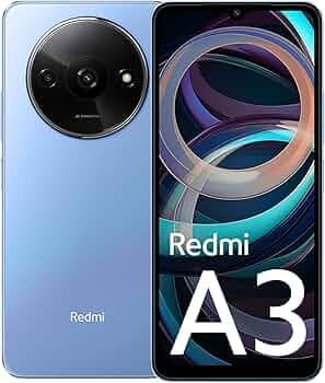 Redmi A3 (Lake Blue, 3GB RAM, 64GB Storage) | Premium Halo Design | 90Hz Display