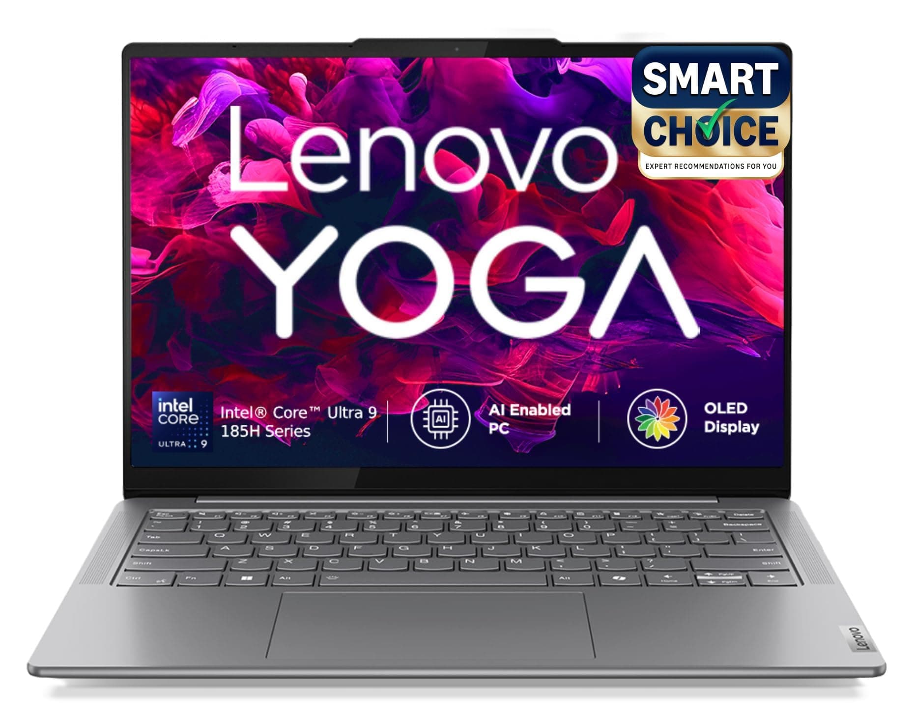 Lenovo Yoga Slim 7 Intel Core Ultra 9 185H 14"(35.5cm) WUXGA-OLED Laptop (32GB RAM/1TB SSD/AI PC/2Wx4 Speakers/Windows 11/Microsoft 365 Basic + Office Home 2024/1Yr ADP Free/Grey/1.39Kg), 83CV00B3IN