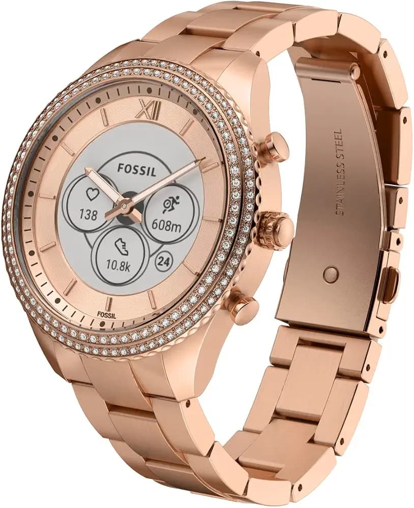 Fossil Stella Gen 6 Hybrid Analog Positive Display Dial Women's Watch-FTW7063