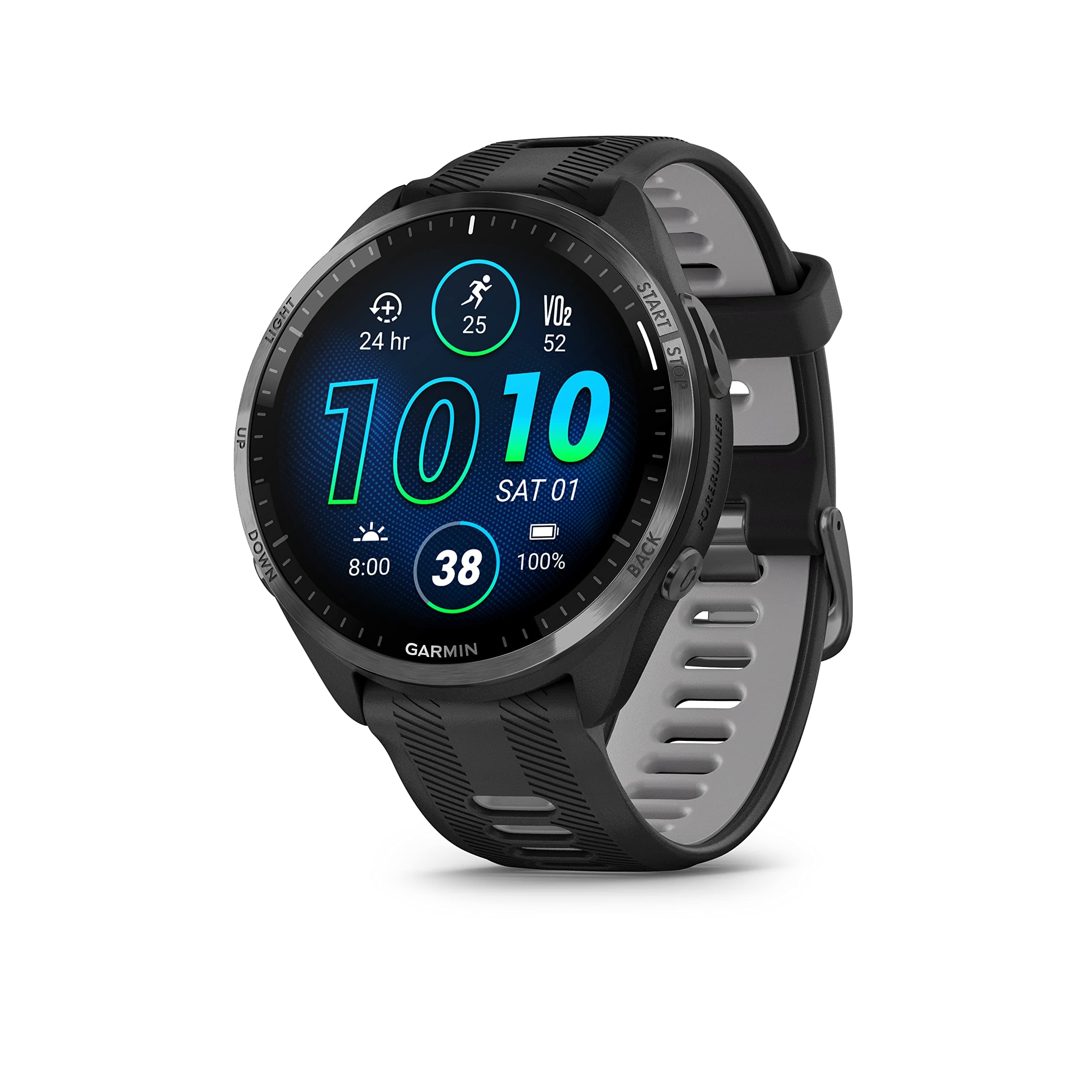 Garmin Forerunner 965 GPS Triathlon Smartwatch,Amoled Touchscreen, Battery Upto 23 Days, HRV Status, Advanced Sleep Score, Track Running, Cross Traini...