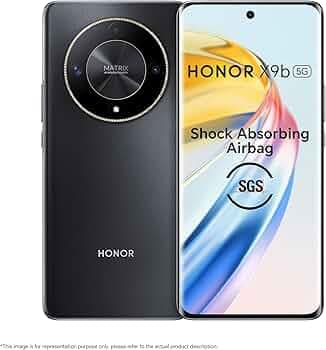 HONOR X9b 5G (Midnight Black, 8GB + 256GB) | India's First Ultra-Bounce Anti-Drop Curved AMOLED Display | 5800mAh Battery | 108MP Primary Camera | Wit...