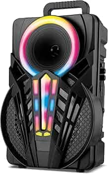Tronica Sargam PRO Wireless Bluetooth 50W Party Portable Speaker Supporting LED Display, RGB Lights, USB, SD Card, AUX, MIC in, FM, TWS & Comes with F...
