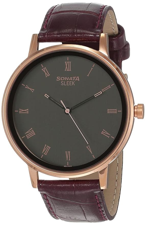 Sonata Sleek 2.0 Analog Grey Dial Men's Watch-NN7131WL01/NP7131WL01 Wrist Watches