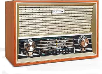 NB NOIZZYBOX Retro XXL 4 Band Radio Wireless Bluetooth Speaker with Remote and Equalizer (Beige)