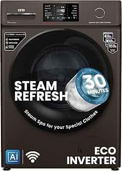 IFB 8 Kg 5 Star with 9 Swirl Wash, AI Powered, Wi-Fi, Fully Automatic Front Load Washing Machine (Senator MXN 8012, Steam Refresh Program with Eco Inv...