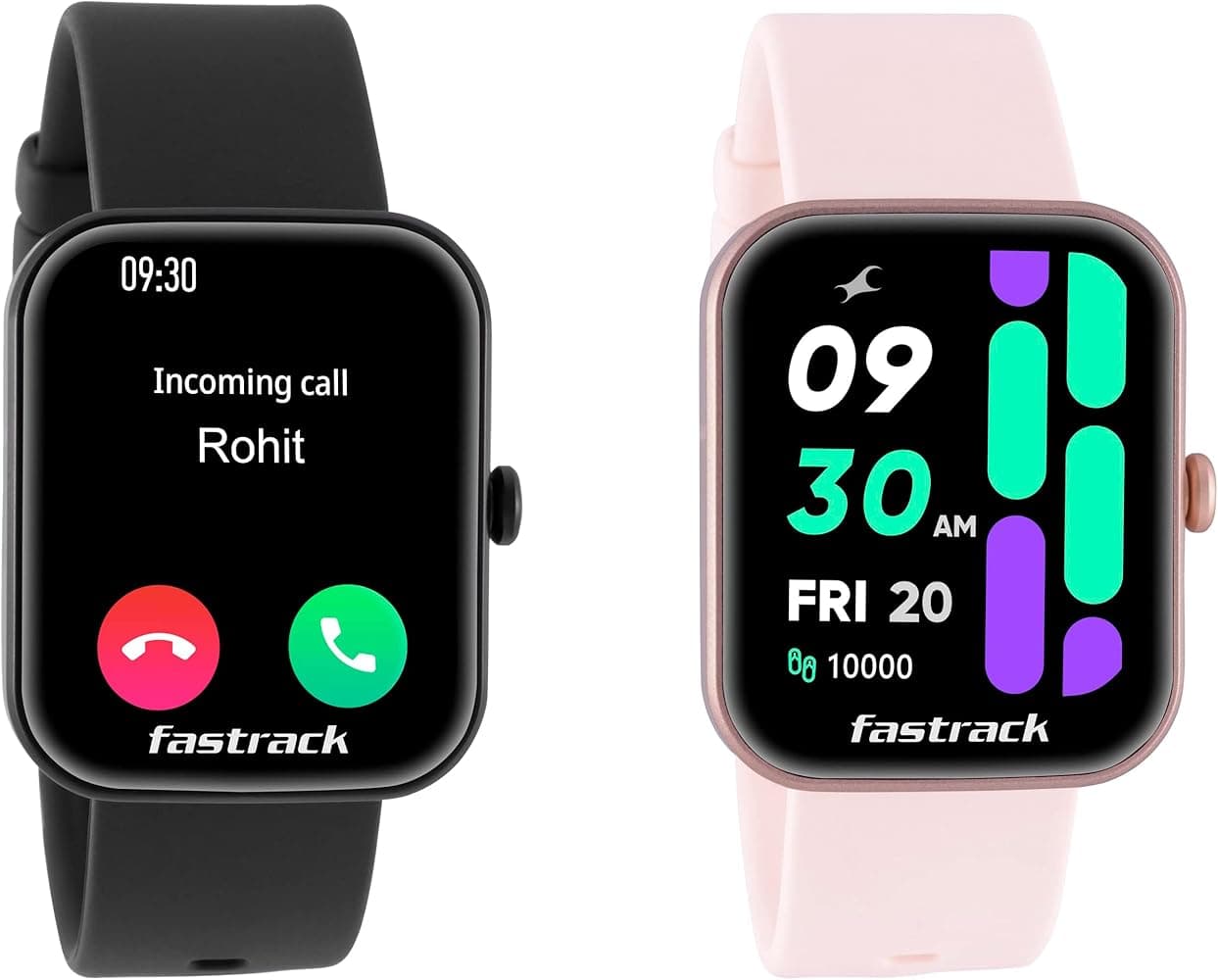 Fastrack New Reflex Hello 1.69" HD Display Bluetooth Calling Couple Smart Watches for Gifts