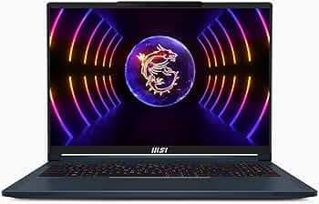 MSI Stealth 16 Studio, Intel 13th Gen. i7-13700H, 41CM QHD+ 240Hz Gaming Laptop (32GB/1TB NVMe SSD/Windows 11 Home/Nvidia GeForce RTX4060, 8GB GDDR6/S...