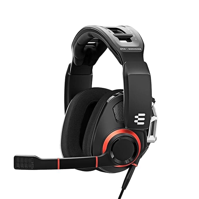 EPOS I SENNHEISER GSP 500 Wired Open Acoustic Gaming Headset, Noise-Cancelling Microphone, Adjustable Headband with Customizable Contact Pressure, Vol