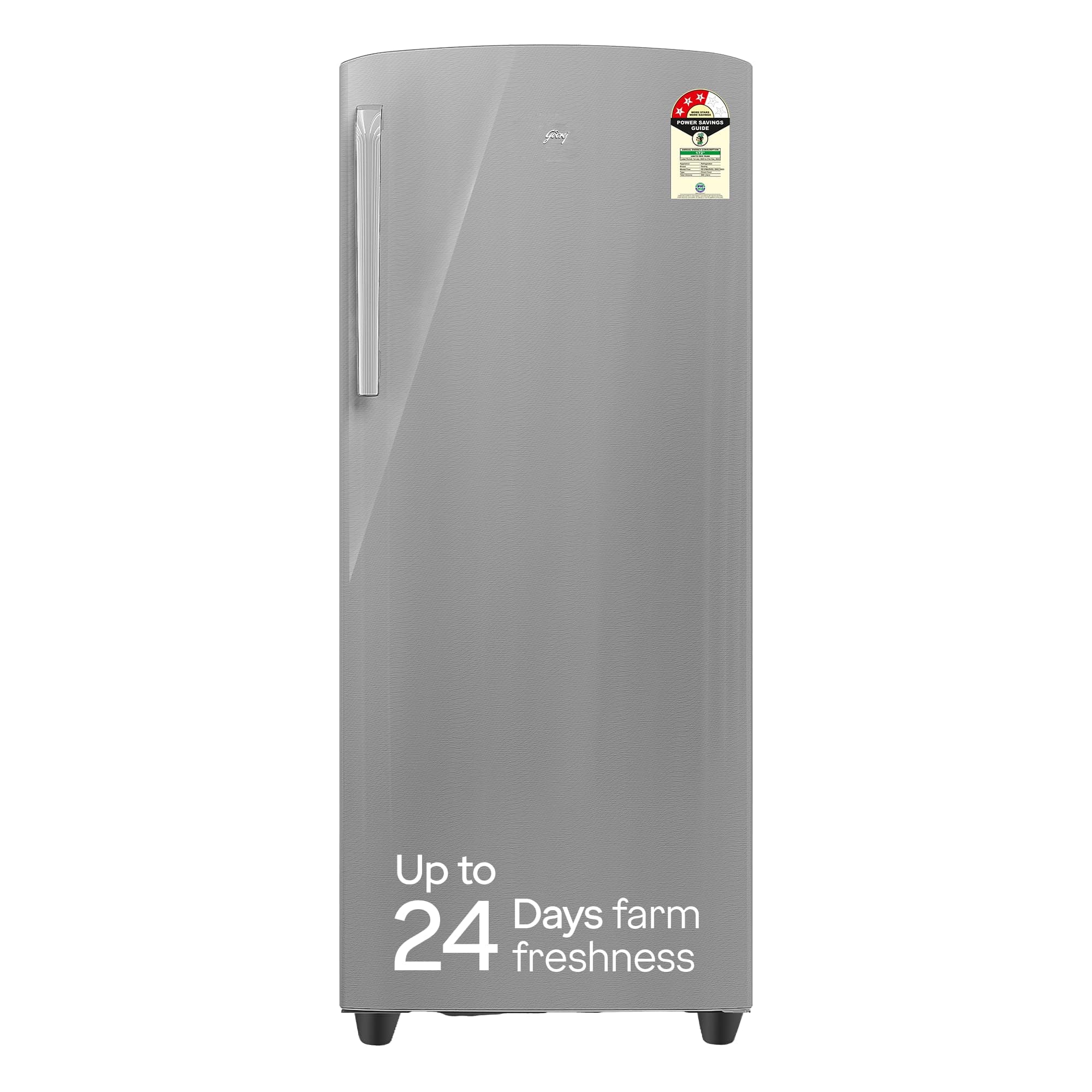 Godrej 268 L 3 Star Turbo Cooling Technology Ensuring Faster Cooling Direct Cool Single Door Refrigerator With Advanced Inverter Technology (2024 Mode...