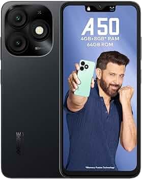 itel A50|6.6" HD+ Display with Dynamic Bar| 4GB RAM +64GB ROM, Upto 12GB RAM with Memory Fusion|Octacore Processor|8MP AI Dual Rear Cam|5000 mAh Batte...