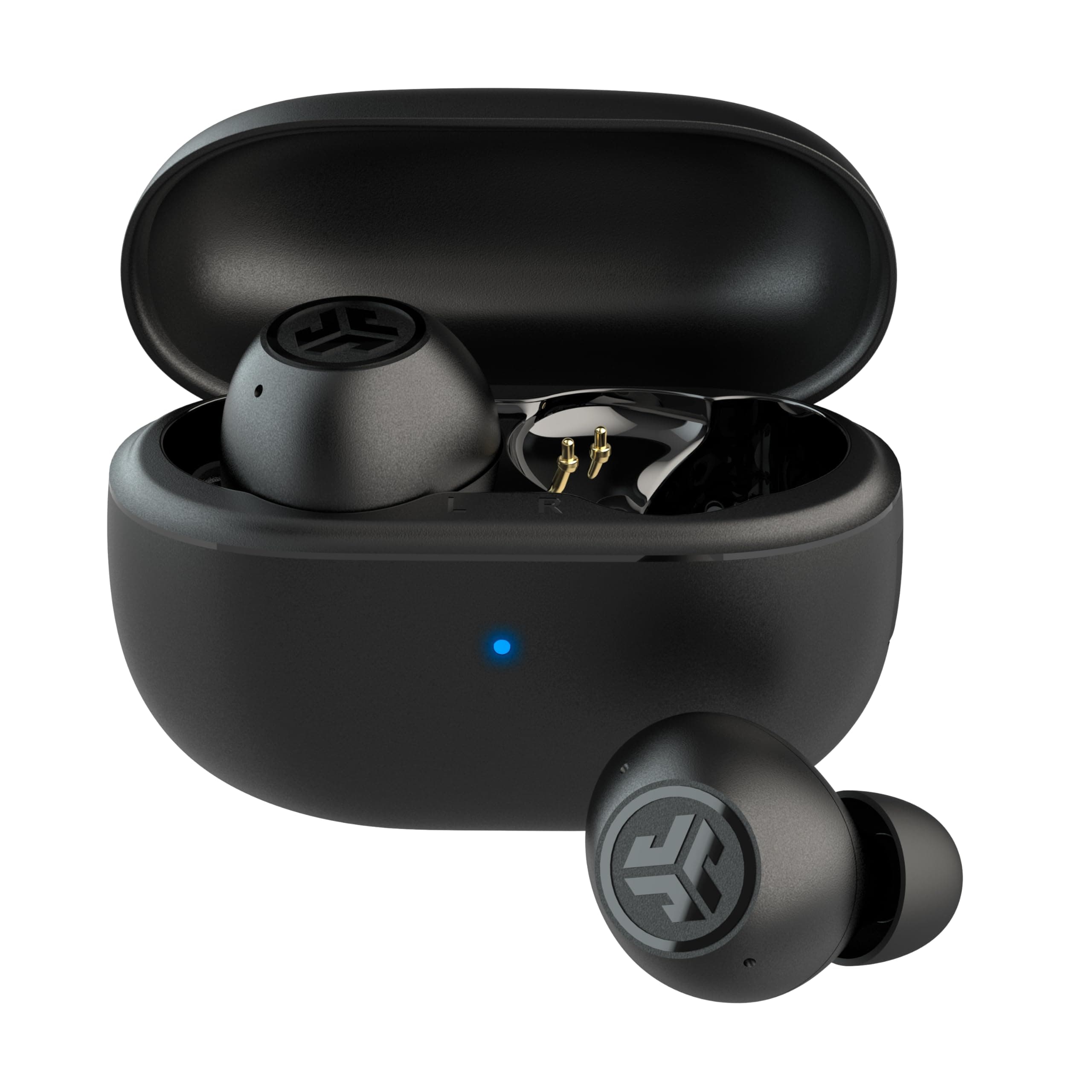 JLab Go Pop ANC Active Noise Cancelling Earbuds, Bluetooth Earphones, 24+ Hr Playtime Wireless Headphones, IP55 Sweat-Resistant in Ear Buds with Micro...