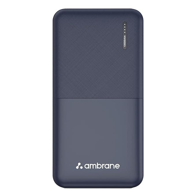 Ambrane 10000 mAh lithium_polymer Capsule 10K Power Bank with 12 Watt Fast Charging, Blue Power Banks