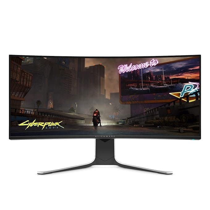 Dell Alienware 34 inch (86.36cm) Curved WQHD Gaming Monitor with HDMI and DP Ports, IPS Panel, 120Hz, 2ms, NVIDIA G-Sync, Tilt, Swivel, Height-Adjusta