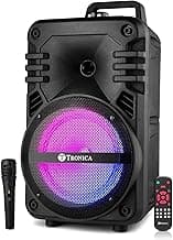 Tronica DHAMAAL 25 watts Bluetooth Speaker for Party with Wired Mic/TF/FM/LED/USB/Party Speaker(Black)