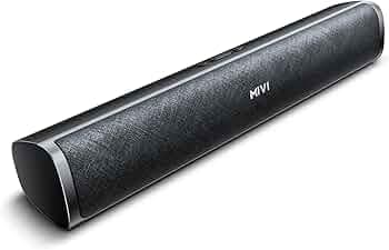 Mivi Fort Q26 Soundbar with 26W Surround Sound, 2.0 channel with 2 in-built Full-range Speakers, Multiple Input Modes, 6H Playtime, 2500mAh, Made in I...