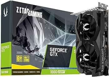 Z0TAC GeForce GTX 1660 Super Twin Fan PCI_E_X16 6GB GDDR6 192-bit Super Compact Gaming Graphics Card