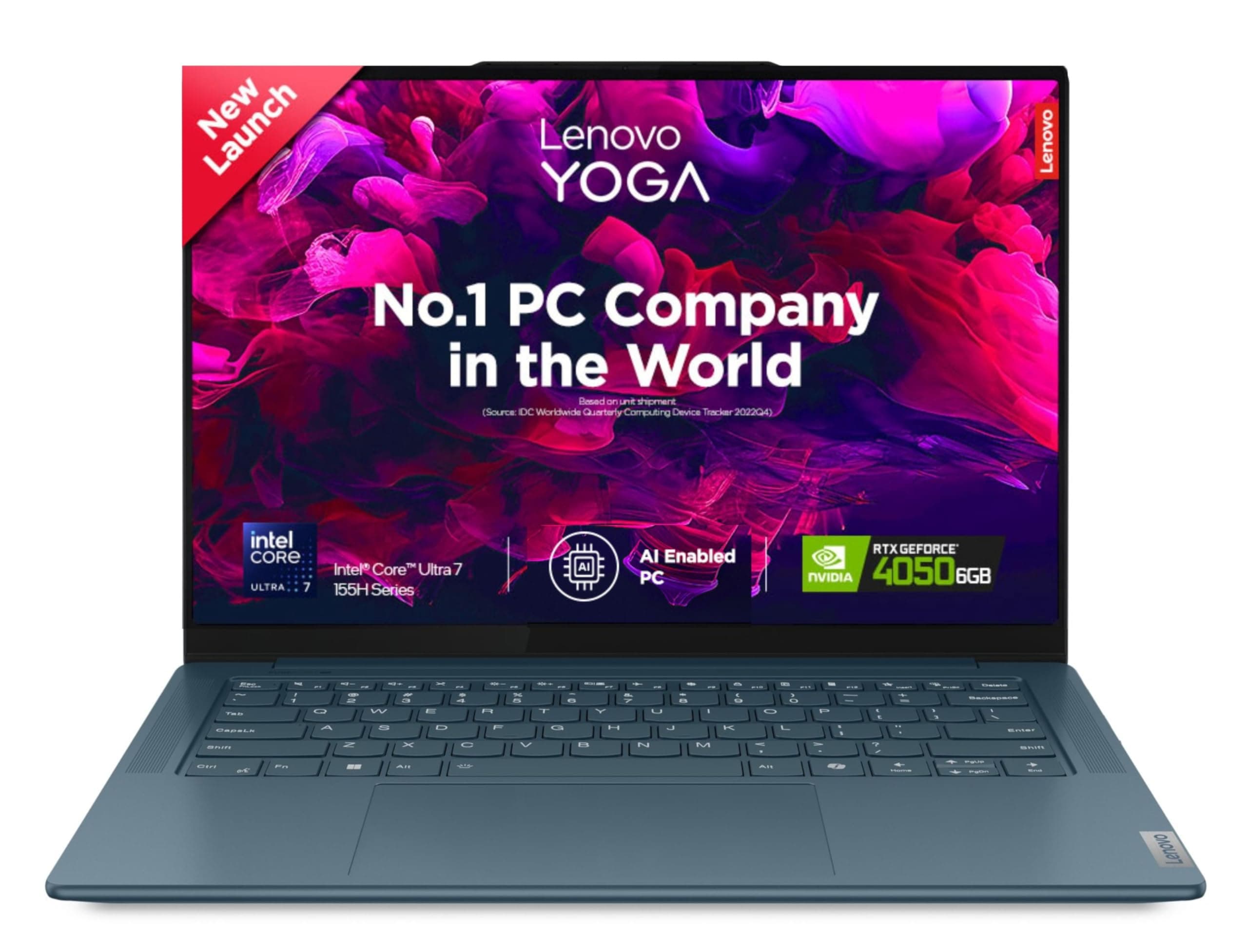 Lenovo Yoga Pro 7 Intel Evo Core Ultra 7 155H Built-in AI 14"(35.5cm) 2.8K-OLED 400Nits 120Hz Laptop (16GB/1TB SSD/NVIDIA RTX 4050 6GB/FHD+IR Camera/W...