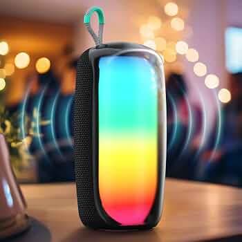 Pebble Vibe 18W Deep Bass Sound RGB LED Light Up to 5 Hours Play time Bluetooth V5.3 Voice Assistant Multiple Connectivity TWS Connectivity Multiple P...