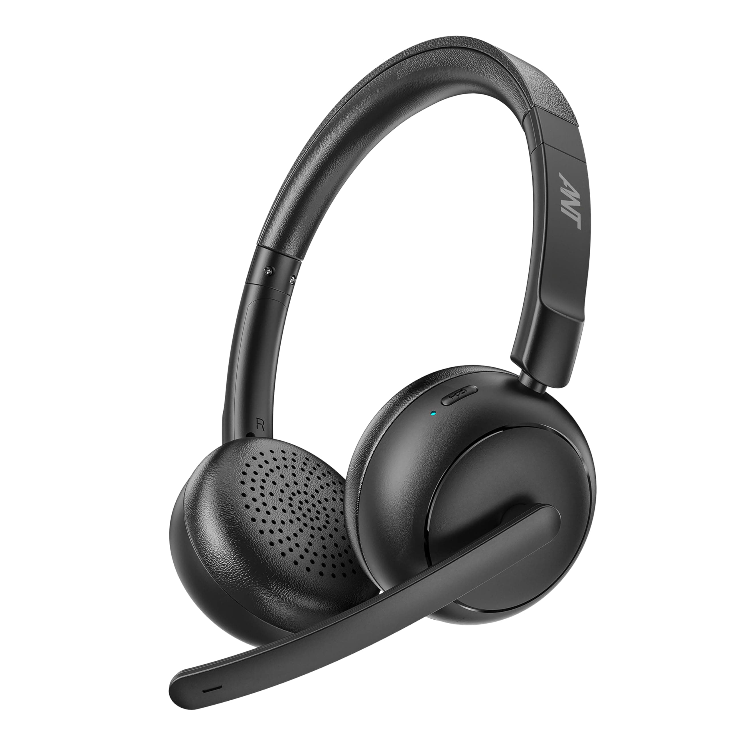 Ant Glory 20 Professional Wireless Bluetooth 5.4 Office Headset with Mic, 30H Playtime, Type-C Fast Charging, Powerfull Bass, Lightweight On-Ear Headp...