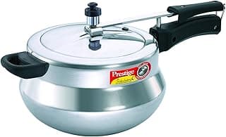 Prestige Nakshatra Plus Induction Base Aluminium Inner Lid Pressure Handi, 5 Litres, Silver