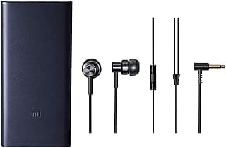 Mi 10000mAH Power Bank 2i (Black) with Redmi Earphone (Black)
