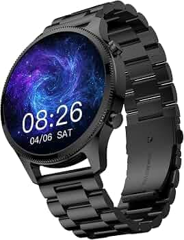 Noise Halo Plus 1.46" Super AMOLED Display Elite Smart Watch, Bluetooth Calling, Stainless Steel Build, Always on Display, Upto 7 Days Battery (Elite ...