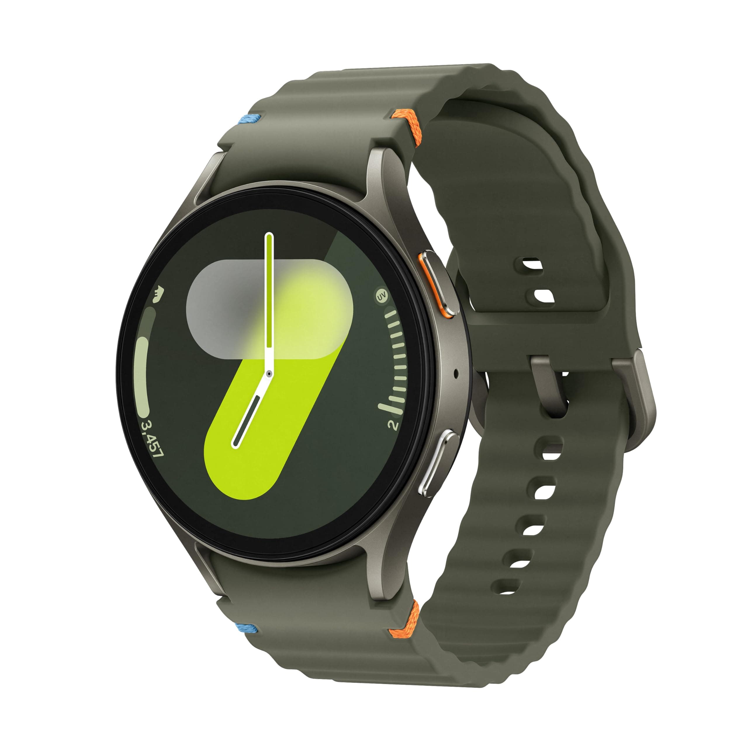 Samsung Galaxy Watch 7 (44mm, Green, BT+LTE) with 3nm Processor | Dual GPS | Sapphire Glass & Armour Aluminum | 5ATM & IP68 | HR, SpO2, BP & ECG Monit...