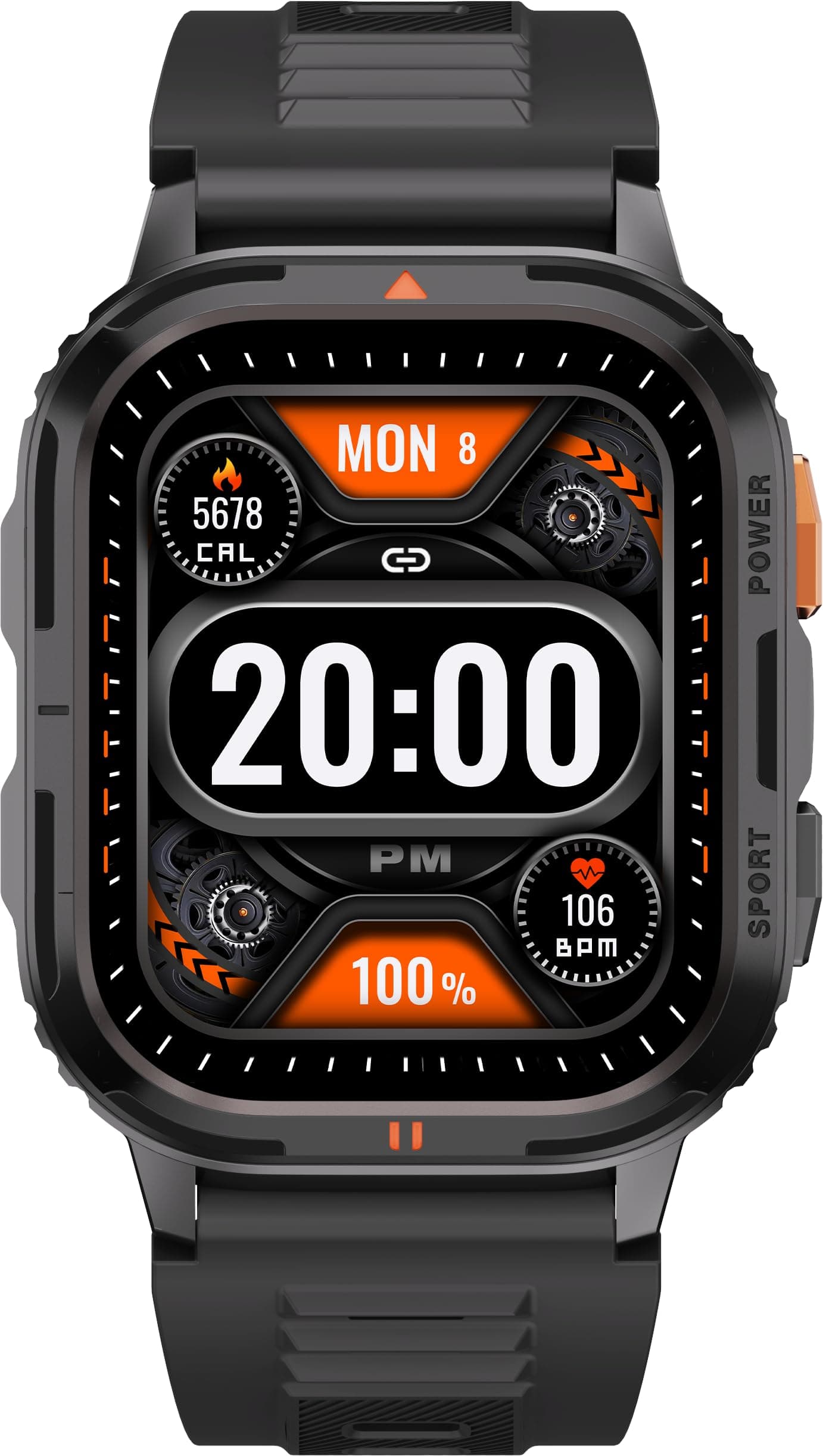 Fastrack Xtreme S Rugged Smart Watch with 1.93" AMOLED Square Display, BT Calling, 24/7 Health Suite, IP67, 60Hz Dynamic Refresh Rate, Vitality Index,...