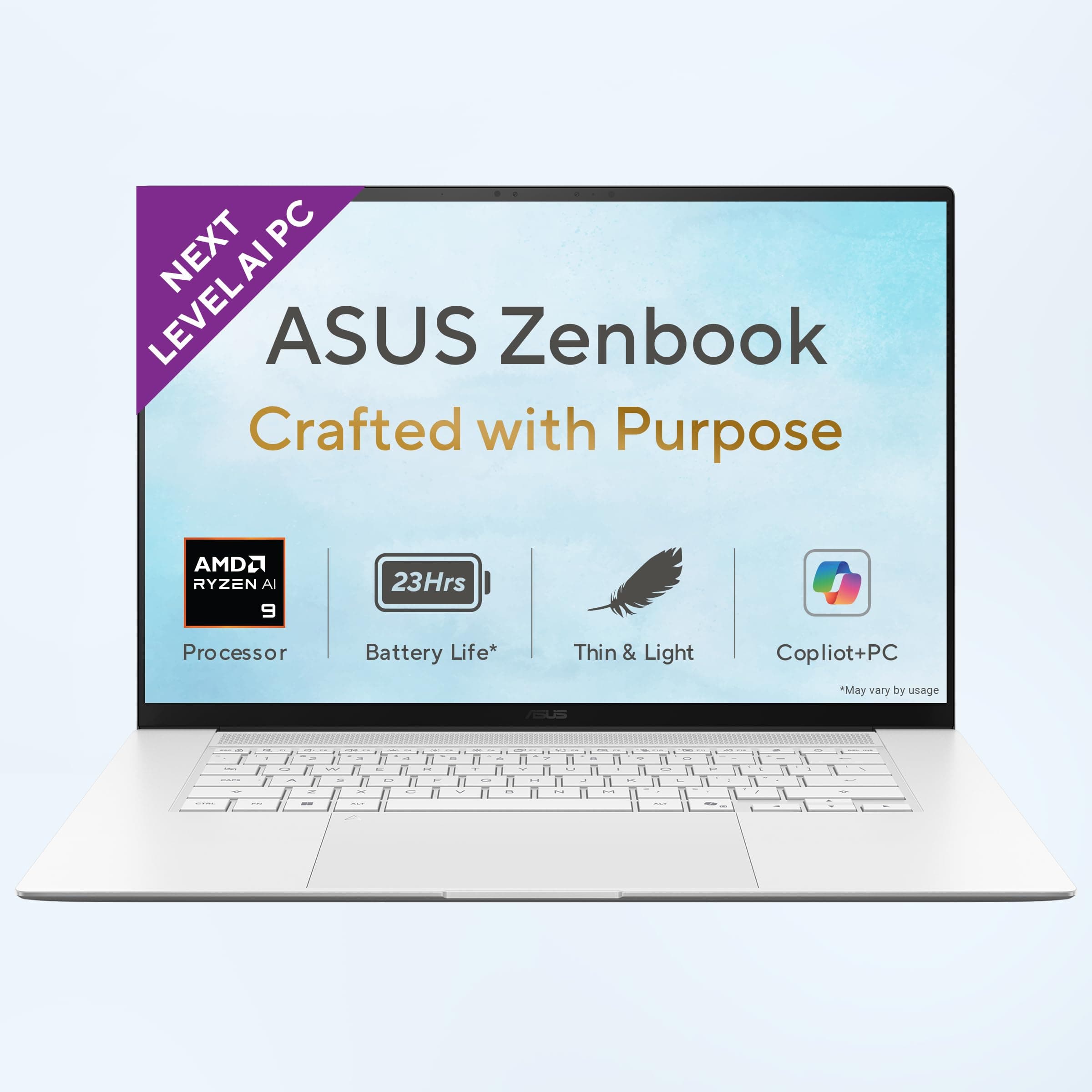 ASUS Zenbook S 16 (2026),AMD Ryzen AI 9 465,AMD Radeon iGPU, 32GB RAM, 1TB SSD,OLED, 16", (40 cm), Windows 11, M365 Basic(1 Year)* Office 2024, Scandi...