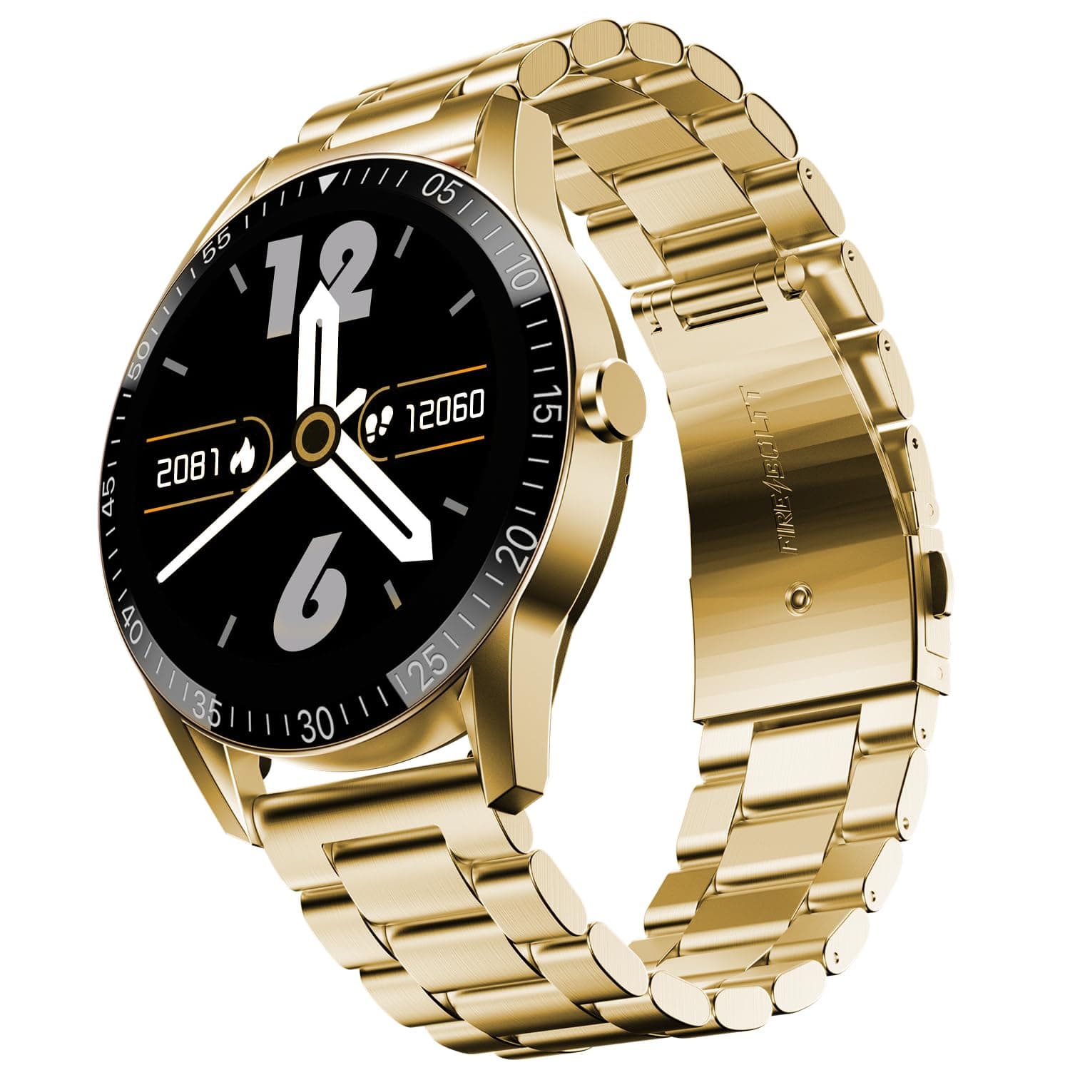 Fire-Boltt Talk 2 Pro Ultra 1.39" Round Display Stainless Steel Luxury Smart Watch, Bluetooth Calling & 360 Health Monitoring, 123 Sports Modes, Inbui...
