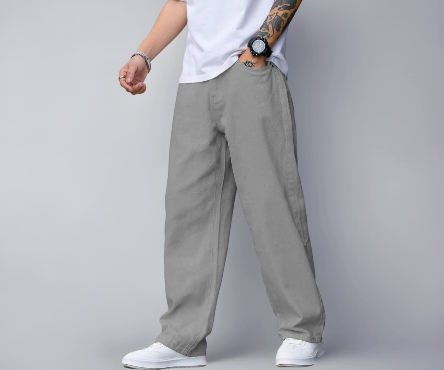 TAGAS Men Relaxed FIT Denim Jeans | Loose Jeans for Men | Mens Baggy Fit Denim Jeans Pant | MDJ-22