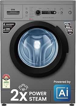 IFB 7 Kg 5 Star AI Powered Front Load Washing Machine 2X Power Steam (DIVA AQUA MSS 7010, 2023 Model, Metallic Silver, In-built Heater, 4 years Compre...