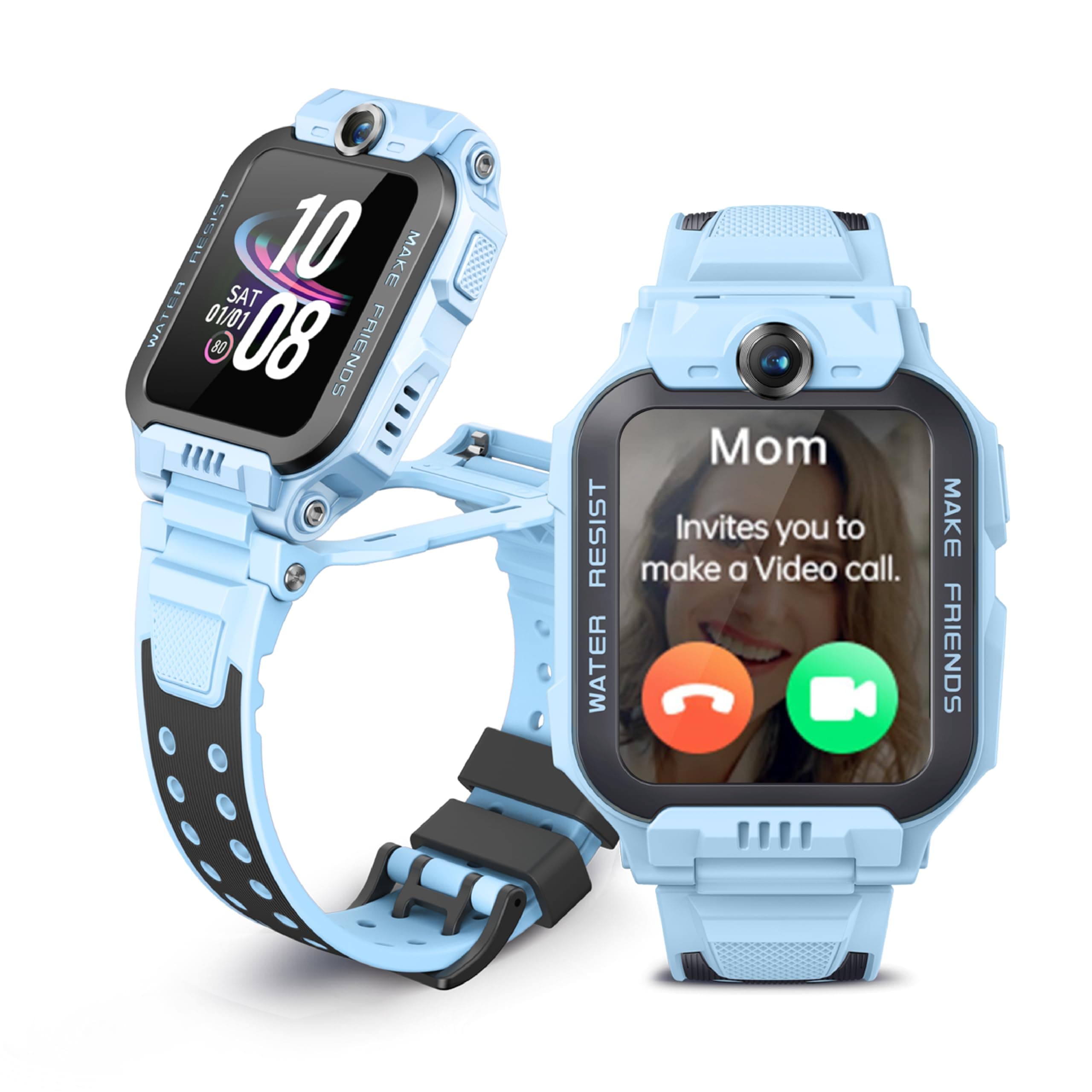 IMOO Kids Watch Phone Z7 [4G Cellular + GPS + Health], 4G Kids Smartwatch, HD Video & Voice Call, GPS Enabled with 14 Days Historical Track, Kids Emot...