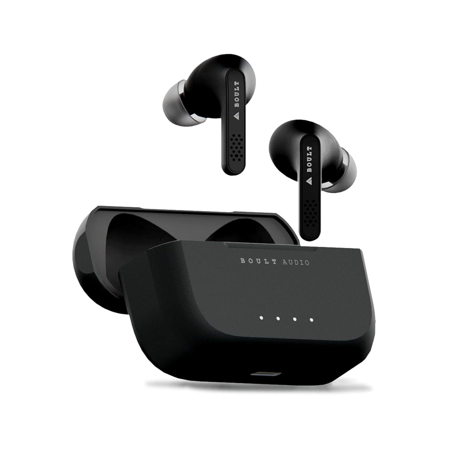 (Renewed) Boult Audio AirBass Propods Bluetooth Truly Wireless In Ear Earbuds with Mic (Black) In-Ear