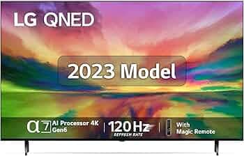 LG 164 cm (65 inches) 4K Ultra HD Smart QNED TV 65QNED80SRA (Ashed Blue)