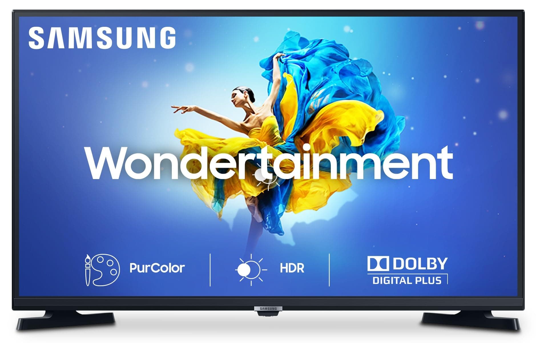 Samsung 80 cm (32 Inches) Wondertainment Series HD Ready LED Smart TV UA32T4340BKXXL (Glossy Black) (2021 Model)