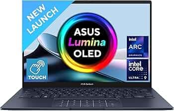 ASUS Zenbook 14, Intel Core Ultra 9 185H, 14" 3K OLED 16:10 120Hz, Thin & Light Laptop, Built-in AI (32GB/1TB SSD/Win11/Office 2021/Backlit/Touchscree...