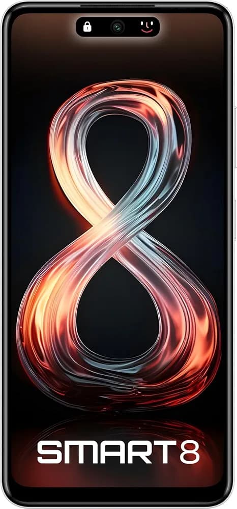 Infinix Smart 8 8GB RAM 128GB Storage | 5000 mAh Heavy Battery | Android 13 Go | 50MP + AI Camera | Dual Sim (Galaxy White)