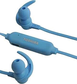 Toshiba RZE-BT31E Bluetooth Wireless In-Ear Stero Earphone with Mic (Blue)